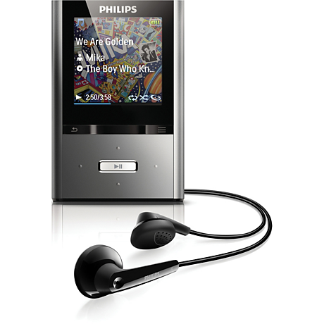 SA2VBE08KC/17B  ViBE 8GB* MP3 video player FullSound™