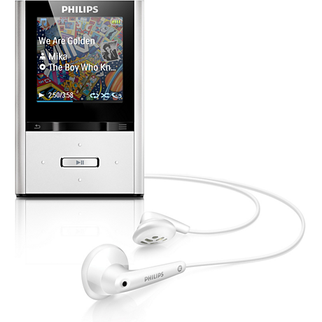 SA2VBE08SC/17B  ViBE 8GB* MP3 video player FullSound™