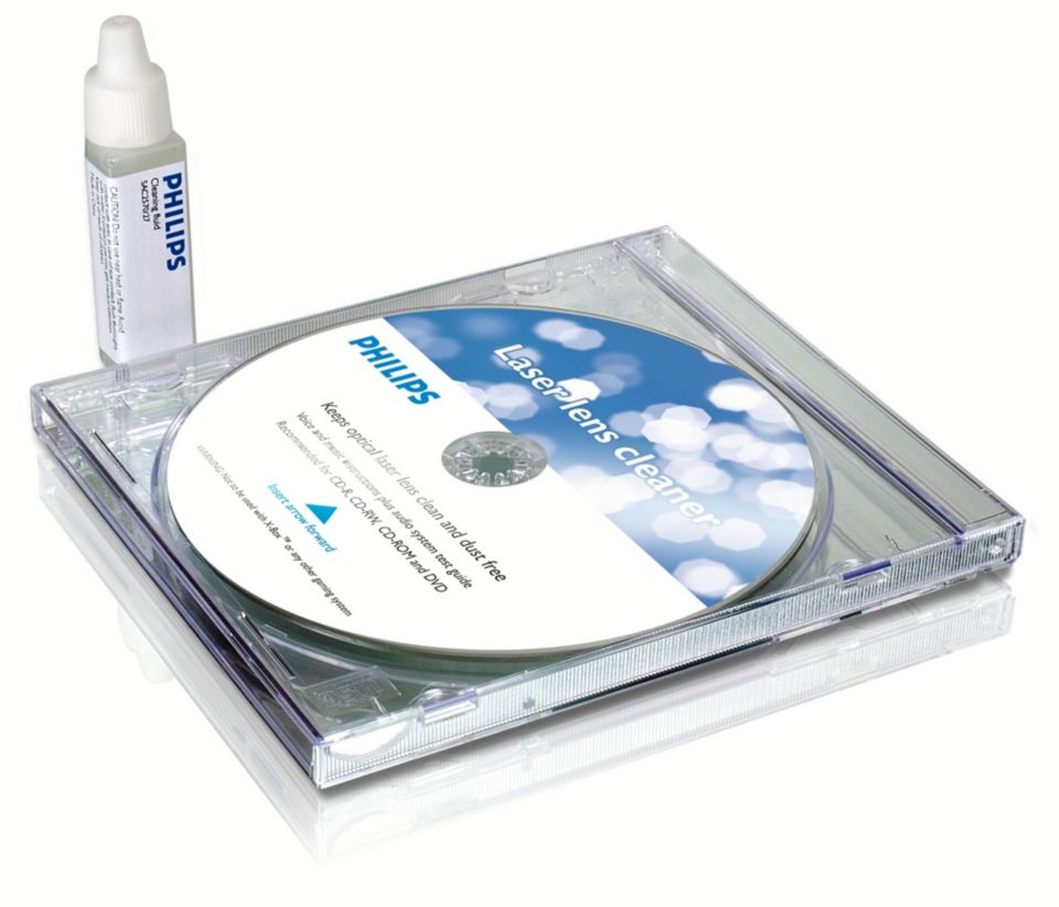 Teórico Polinizar Ingenioso CD/DVD Cleaner SAC2570W/27 | Philips