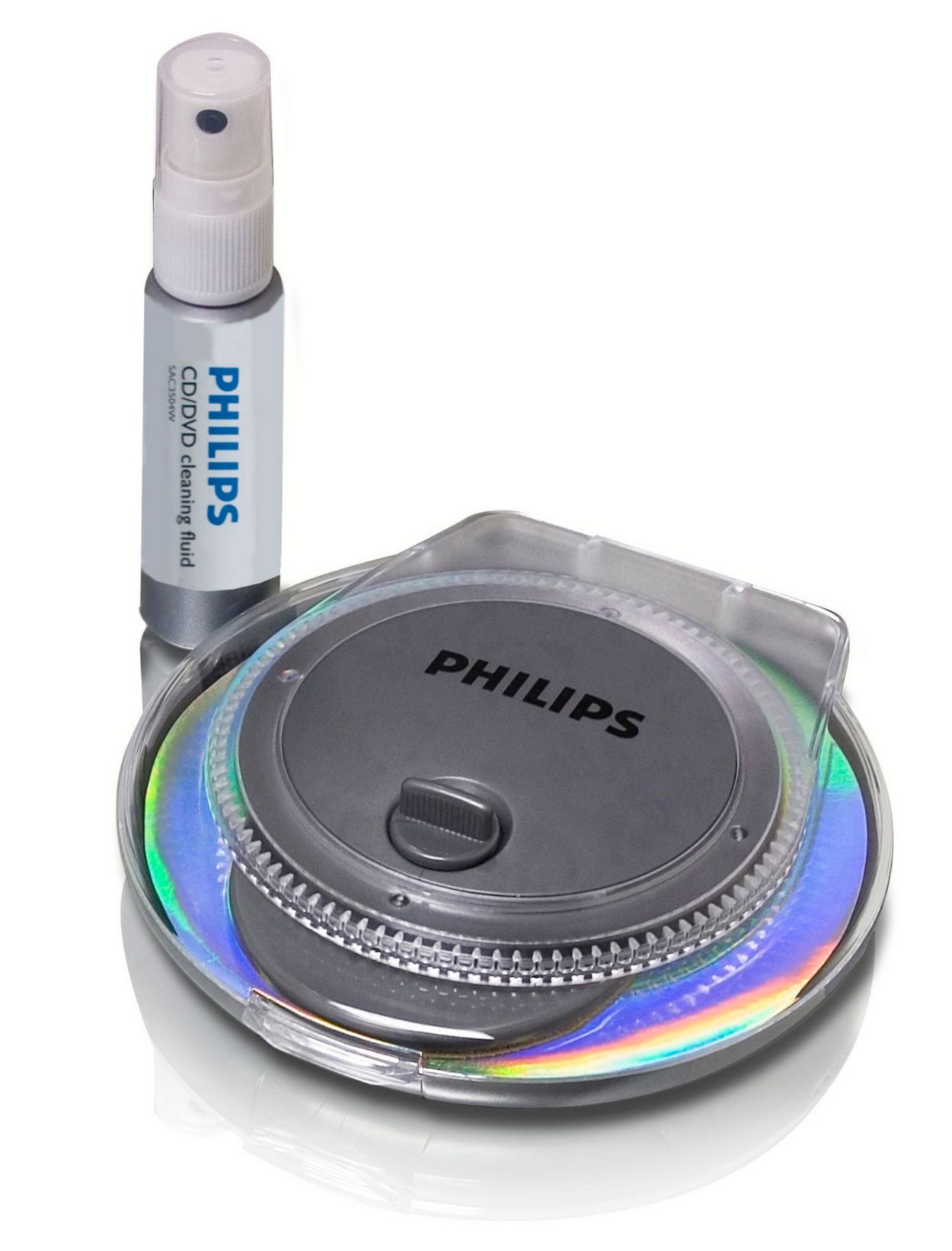 DVD CD Repair Kit with Cleaning Solution Included - Hand Powered
