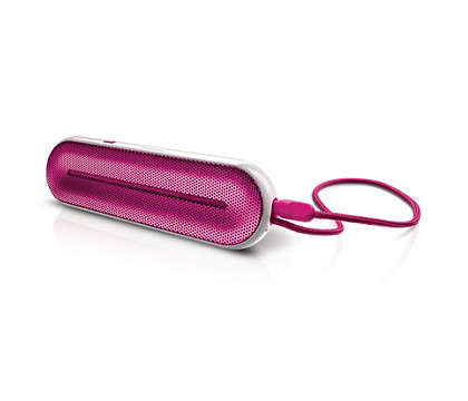 New OEM Philips Stereo Sound on the Go Pink/White Universal Portable Speaker 