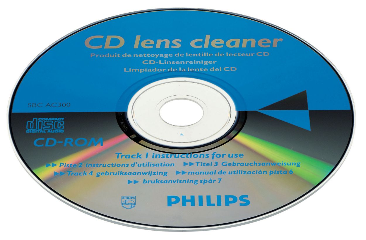 Limpador de lente de CD SBCAC300/00 Philips