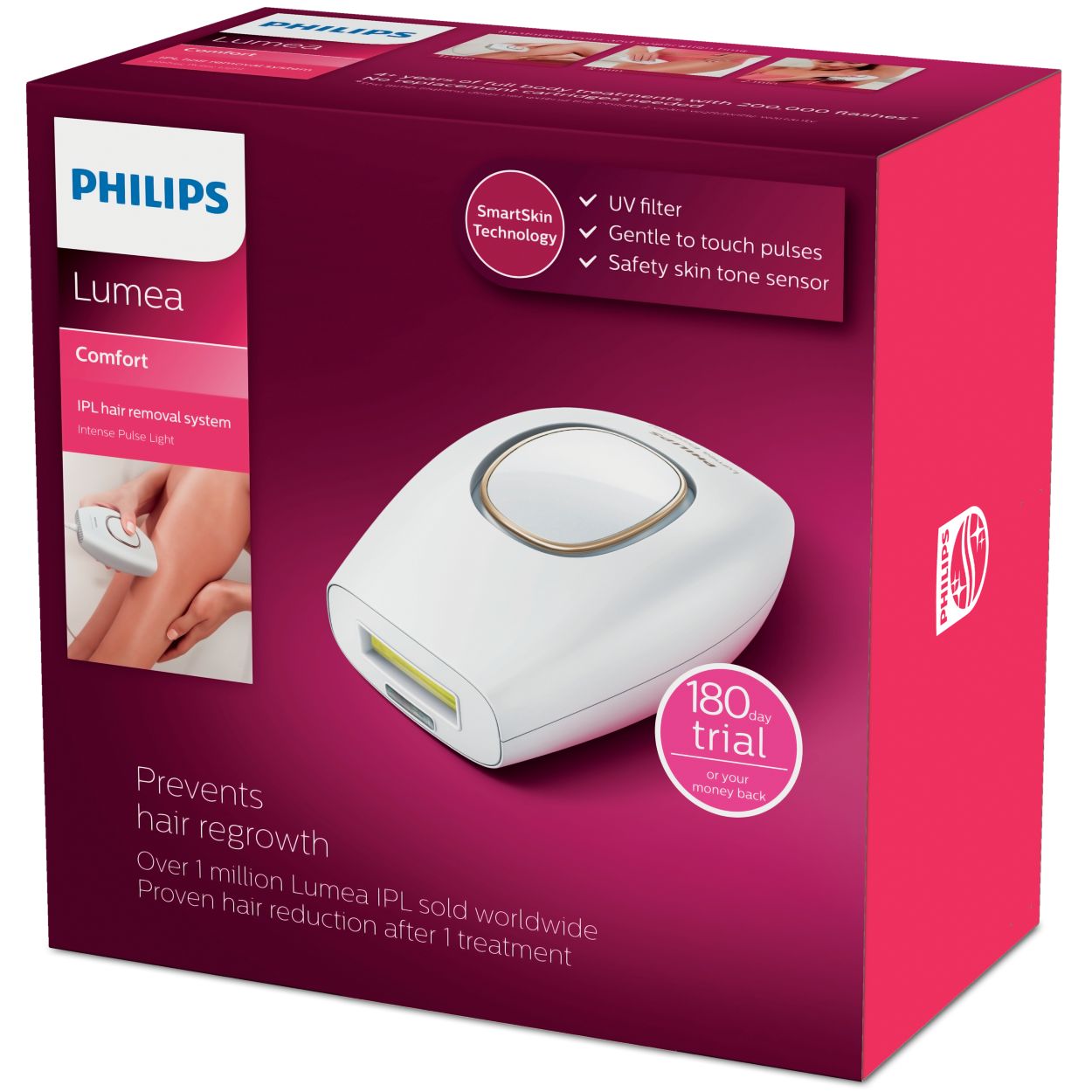 Lumea Comfort Ipl Hair Removal System Sc1981 50 Philips