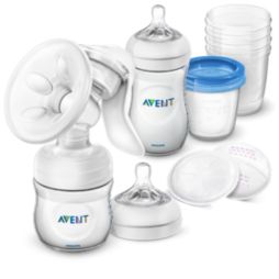 Avent Kit tire-lait manuel, accessoires de conservation
