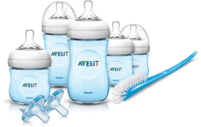 blue avent baby bottles
