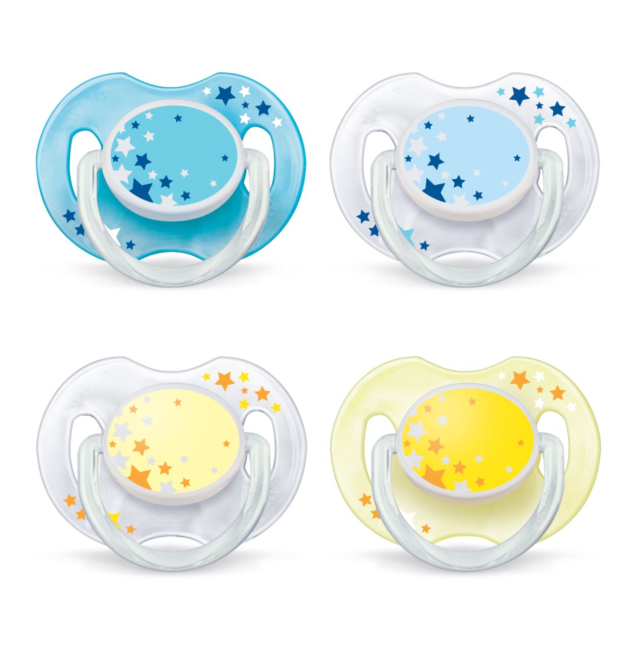 Nighttime Pacifier 06m, Various Colors, 2 pack SCF176/18 Avent