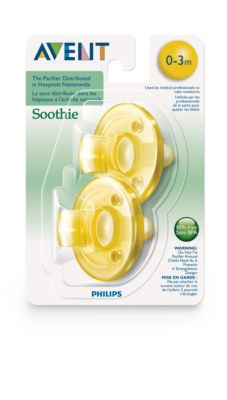 yellow soothie pacifier
