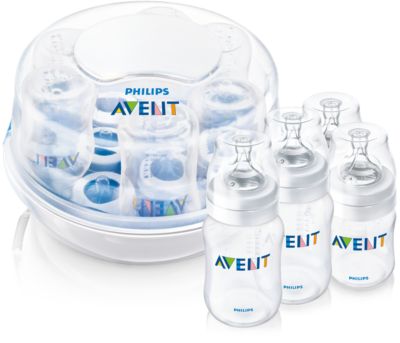 avent bottle and steriliser set