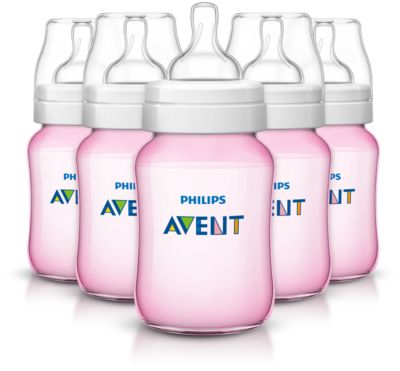 philips avent pink bottles