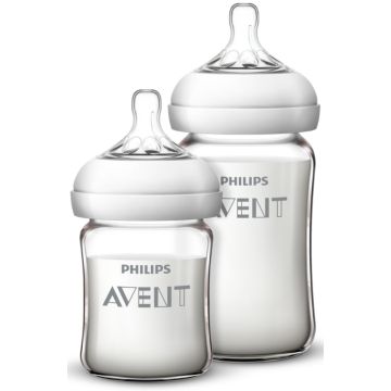 SCF679/57 Avent 宽口径自然顺畅玻璃婴儿奶瓶