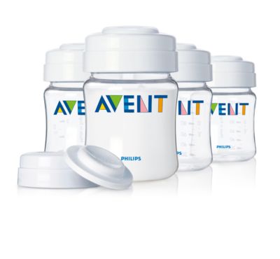 avent milk containers