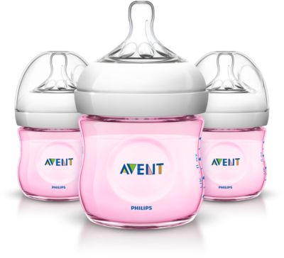 avent pink bottles 4 oz