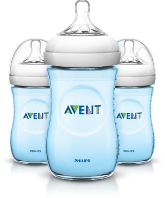 avent blue baby bottles