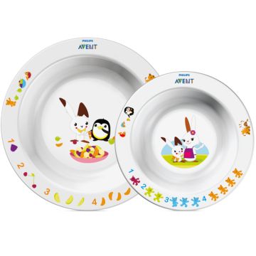 SCF708/00 Avent 学步期宝宝双碗套装（6 个月以上）