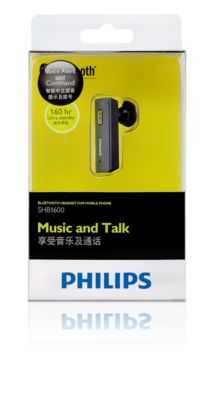 philips mono bluetooth headset shb1603