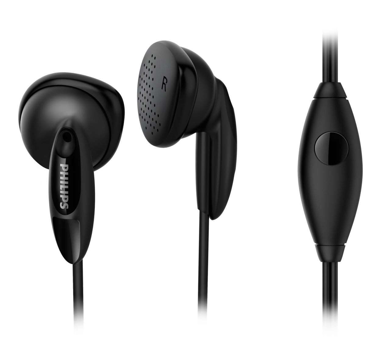 Earbud headphones with mic SHE1355BK/00 | Philips