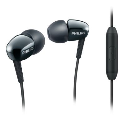philips in ear headphones with mic