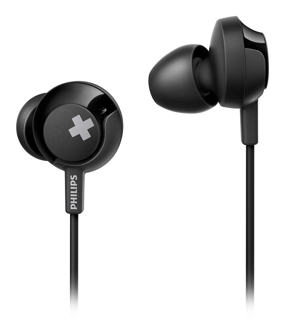 Earphones with Microphone Wired Stable and Light Id... Philips SHE4305BK Bass 
