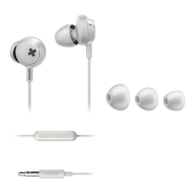 philips bass  wired headphones with mic