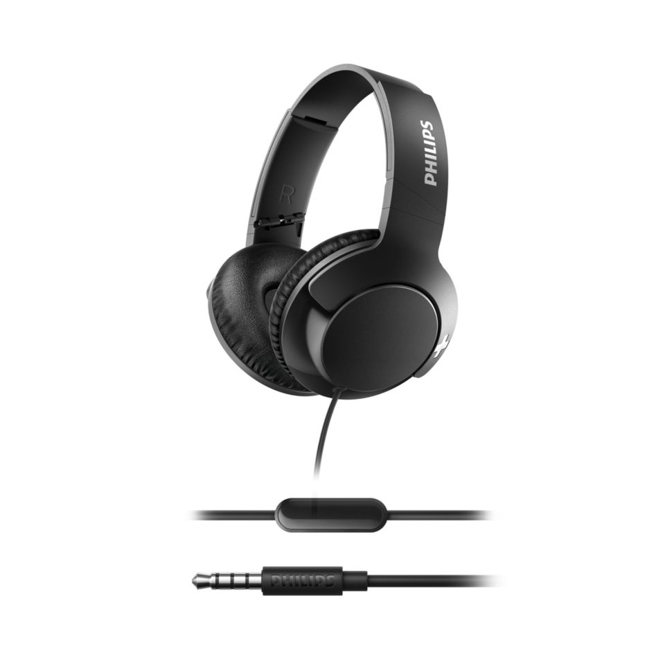 BASS Headphones with mic SHL3175BK 00 Philips