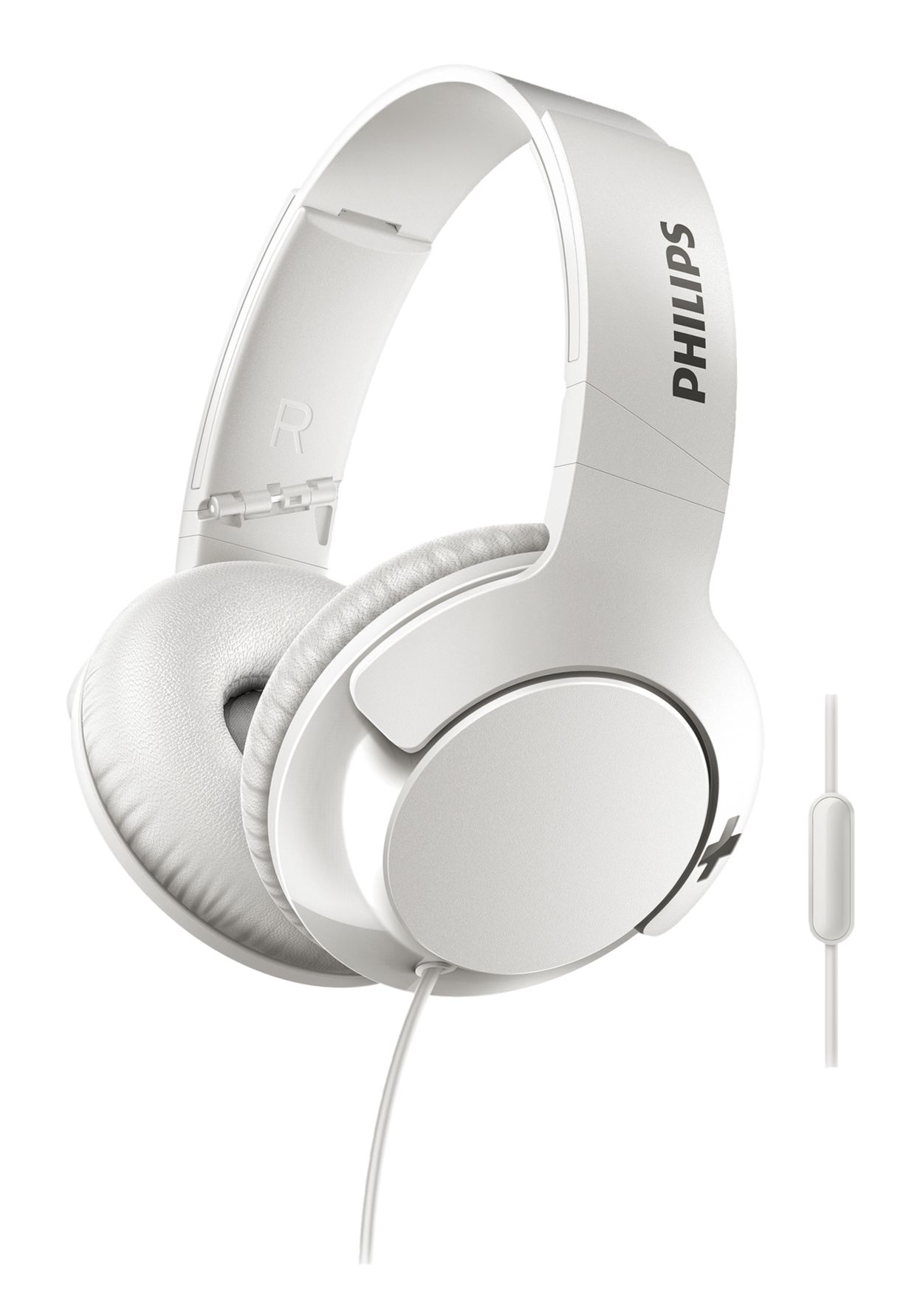 BASS+ Headphones with mic SHL3175WT/00 | Philips