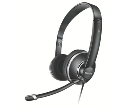 Pc headset with noise canceling online microphone