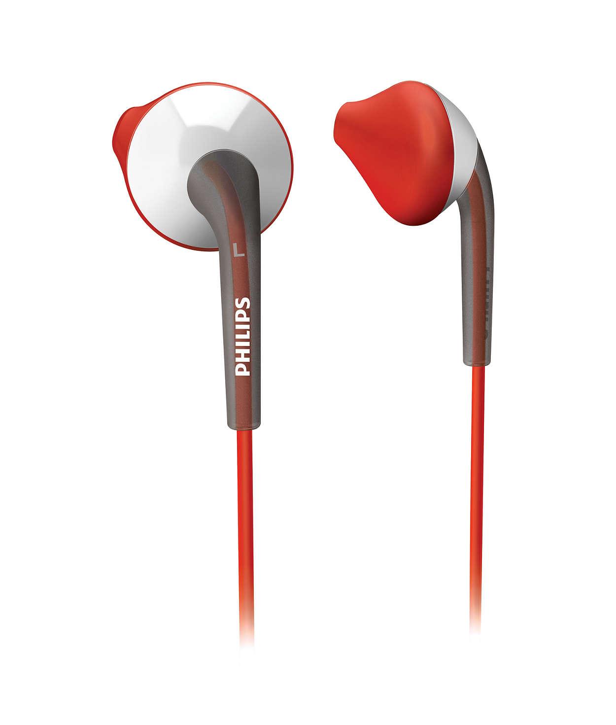 Philips ActionFit Overdrive earphones Orange and White In ear 