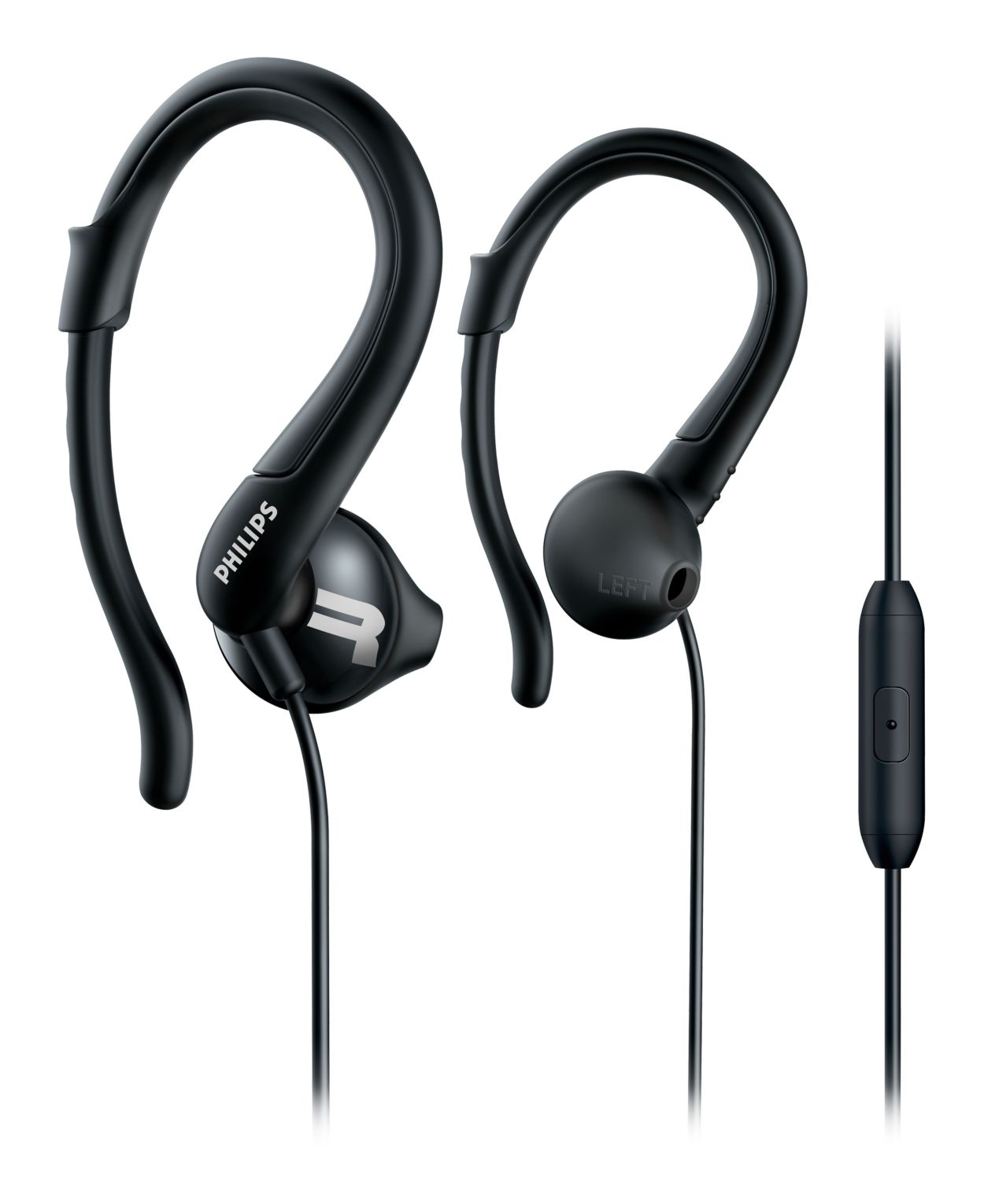 Sports headphones outlet with mic