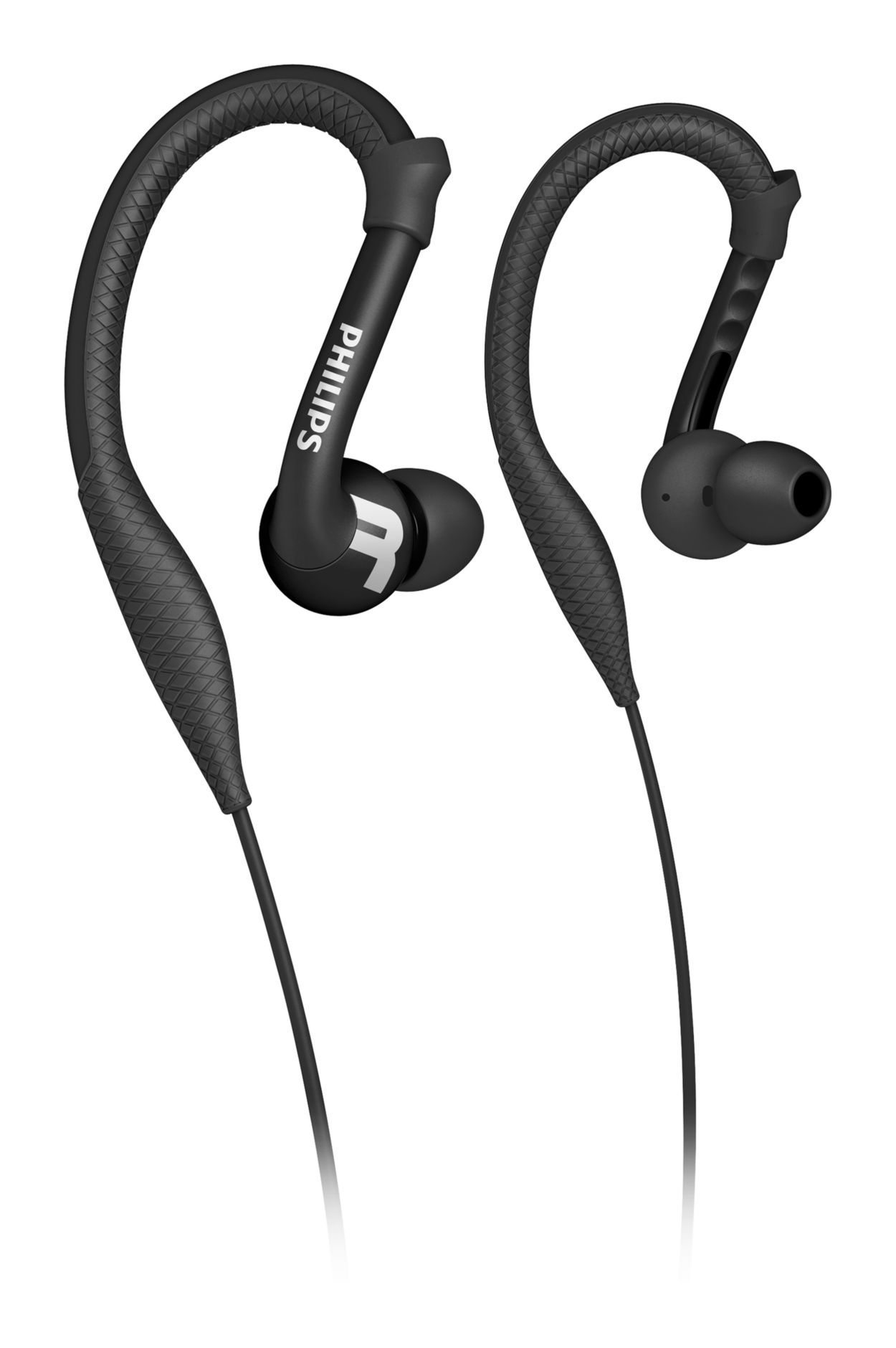 Auriculares con ganchos para las orejas para correr, caminar y hacer  ejercicio, negro