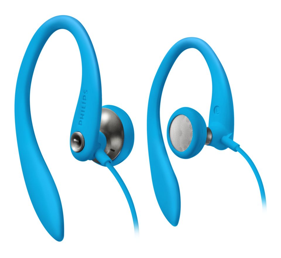 Philips flexible best sale earhook headphones