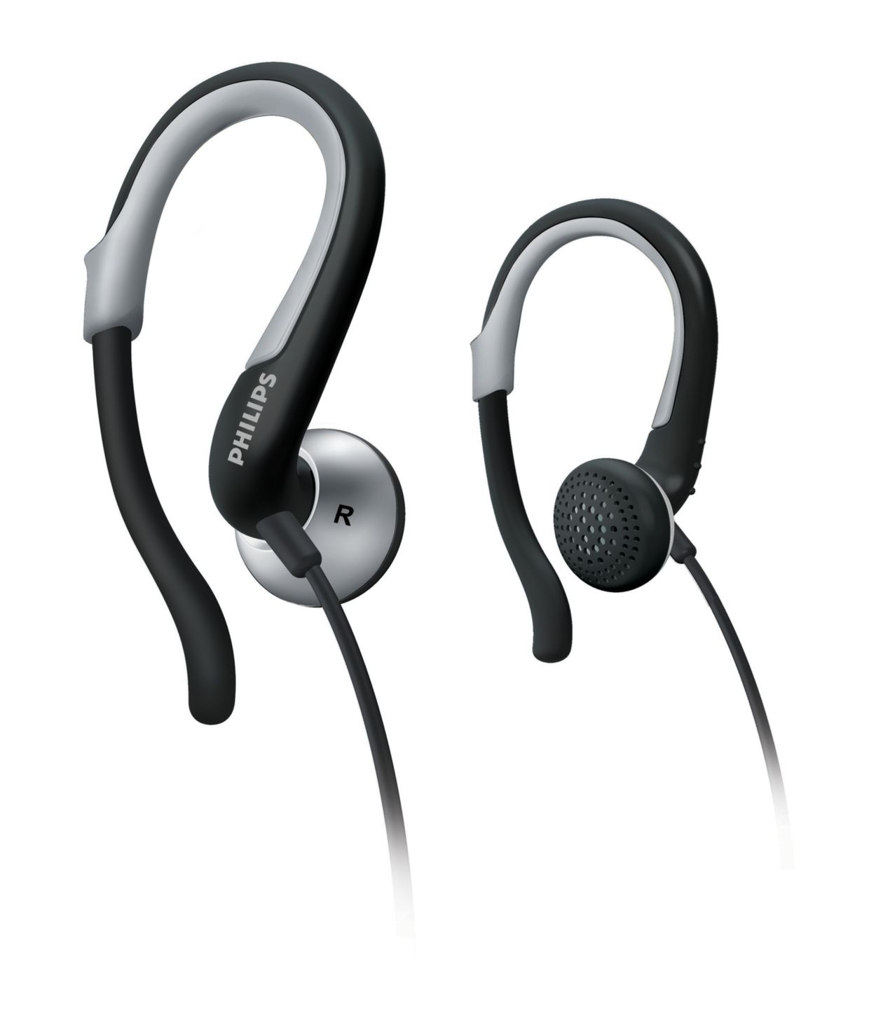 Philips flexible best sale earhook headphones