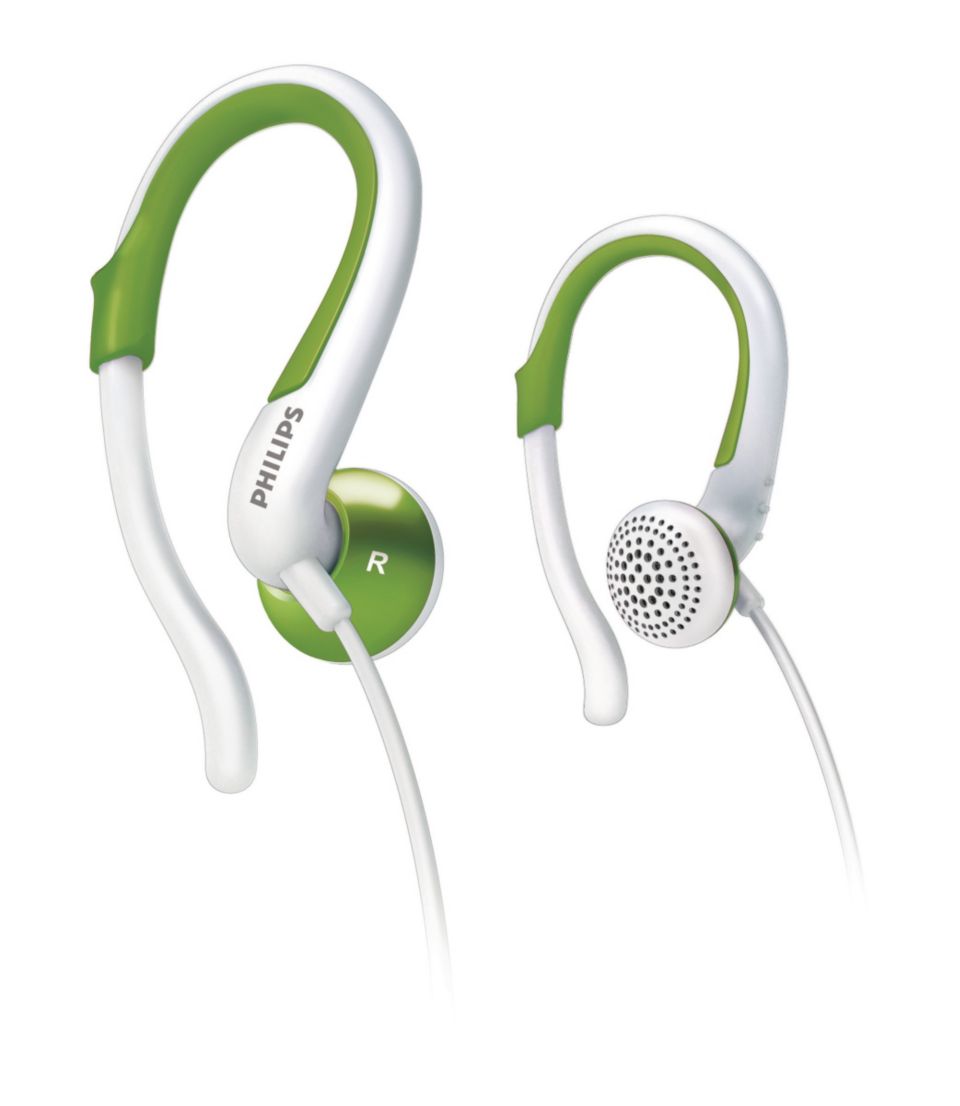 Hook outlet ear headphones