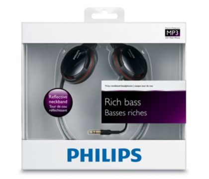 Philips *DISCONTINUADO* SHS3300WT - Auriculares deportivos con cable de 1,2m