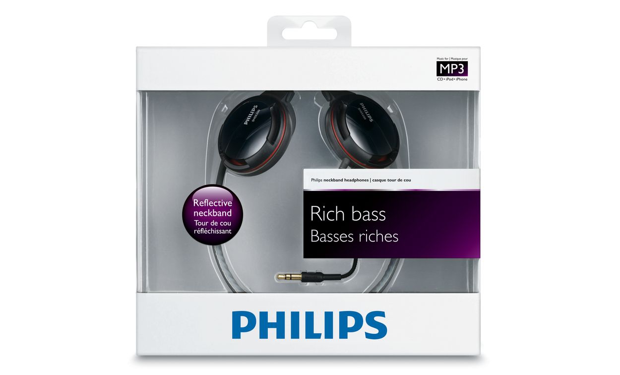 Philips rich 2024 bass neckband headphones