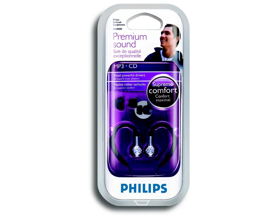 Philips discount earhook headphones