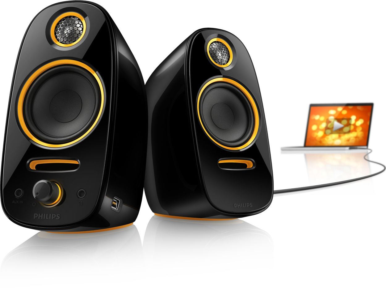 Philips multimedia cheap speakers 2.0