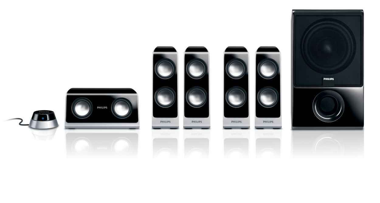 Акустика диапазон. Компьютерная акустика Philips spa7350. Компьютерная акустика Philips spa7650. Spa7350 wired Control. Купить колонки объемного звучания Филипс.