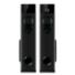 Multimedia tower speakers with wireless microphone