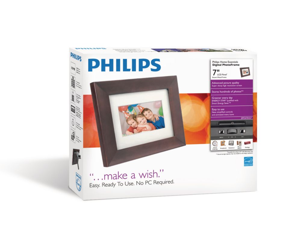Philips 7FF2CME Metal 7 Marco Digital - Marco de fotos digital - Compra al  mejor precio