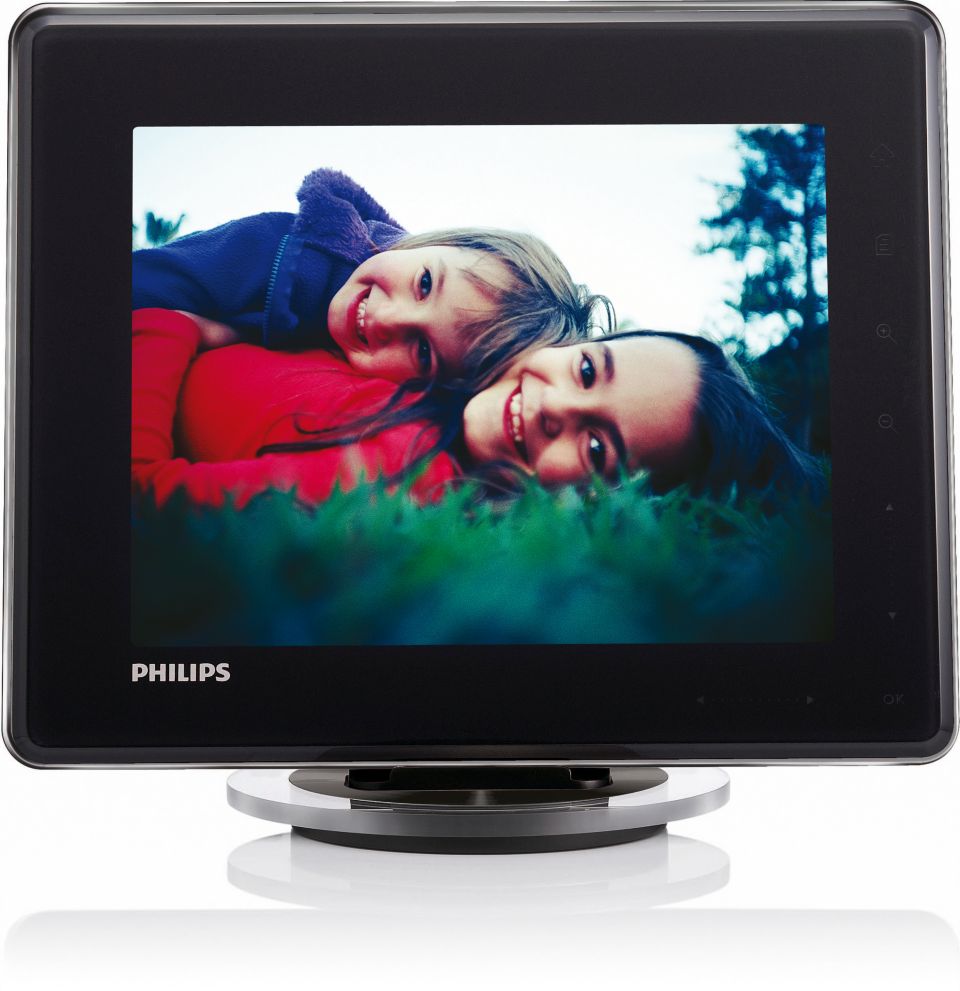 Cadre Photo numérique avec batterie SPH8008/10 Philips