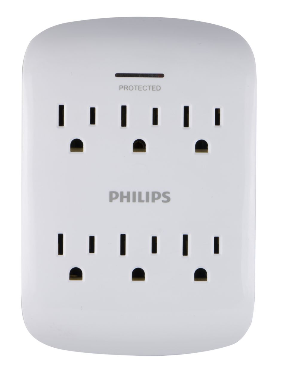 Philips SPP3461WF/37 - Extensor inteligente de 5 tomacorrientes, enchufe de  pared, 2 tomas de corriente Wi-Fi independientes, 3 clavijas, 490 julios