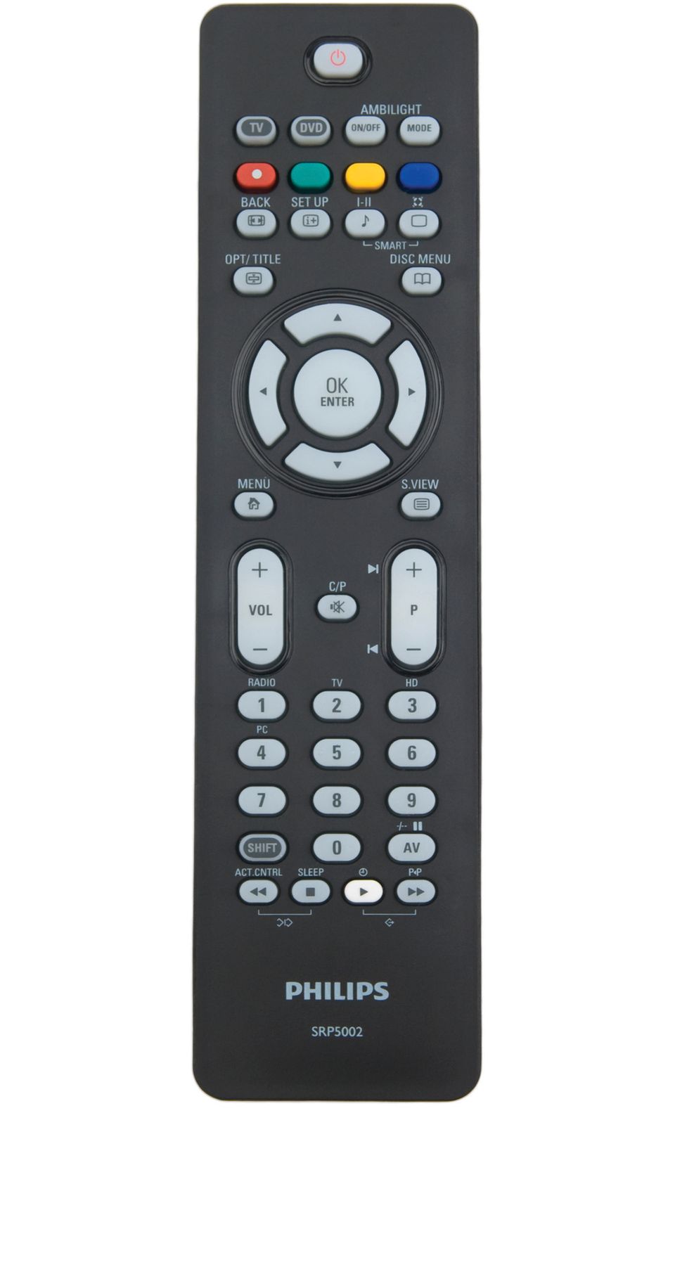 Perfect replacement Universal remote control SRP5002/10