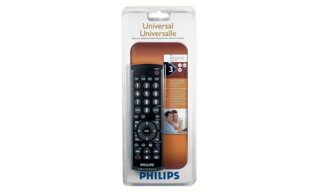 Télécommande universelle de Philips pour 3 appareils