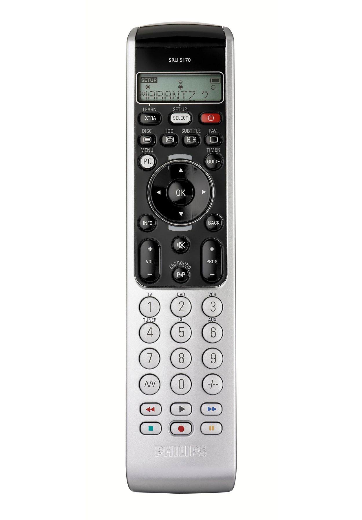 Universal remote control SRU5170/86 Philips