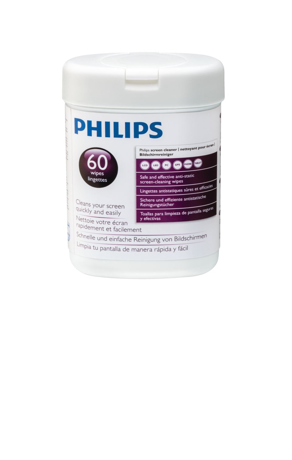 Cleans your screen quickly and easily