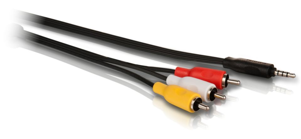 viel karbonade Grootte 3,5 mm - composite AV-kabel SWV2232W/10 | Philips