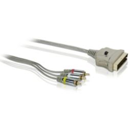 Samengestelde A/V-naar-scart-kabel
