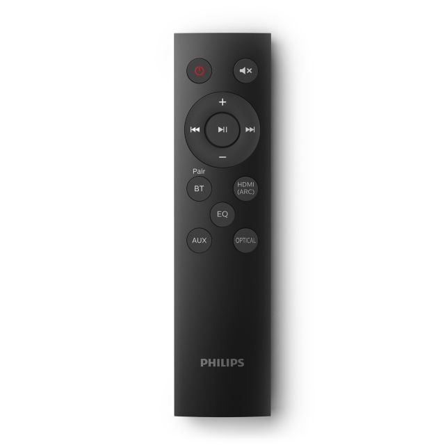 Philips Audio 2020: Soundbars TAB5105/12 und TAB5305/12 - Fernbedienung Philips Audio 2020: Soundbars TAB5105/12 und TAB5305/12 - Fernbedienung