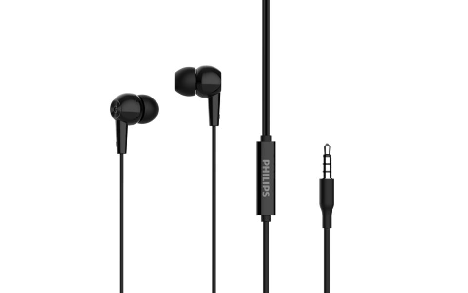 In-ear wired headphones TAE1107BK/94 | Philips