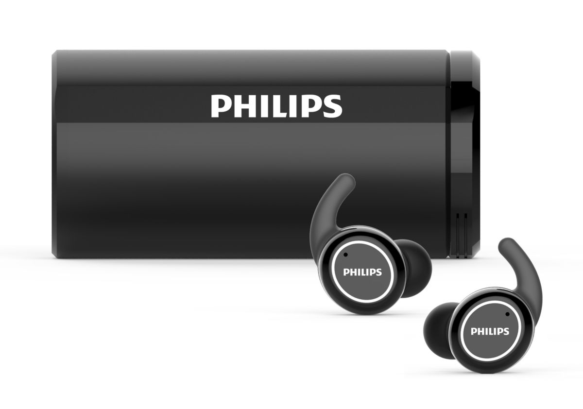 Philips 2020: True Wireless Sportkopfhörer ST702 (TAST702BK/00)